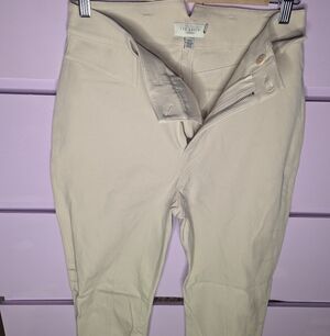 Ted Baker Neutral Cream Stretch Ponte Trousers